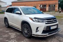 Toyota Highlander 2013-2019 Protezione Anteriore ST-Special Acciaio Inox foto 4