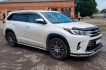 Toyota Highlander 2013-2019 Protezione Anteriore ST-Special Acciaio Inox foto 5