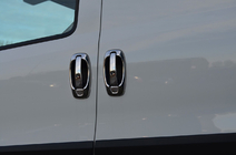 Fiat Doblo II 2010-2022 Coperture e cornici maniglie cromate (8 pz, acciaio inox) Carmos - Acciaio Inox Turco foto 1
