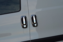 Fiat Doblo II 2010-2022 Coperture e cornici maniglie cromate (8 pz, acciaio inox) Carmos - Acciaio Inox Turco foto 13