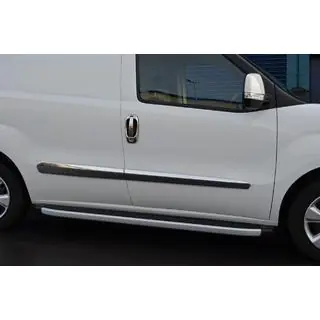 Coperture e cornici maniglie cromate (8 pz, acciaio inox) Fiat Doblo II 2010-2022 foto 2