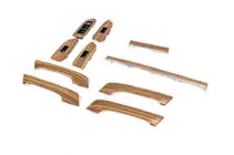 Toyota Land Cruiser Prado 150 2009-2023 Set inserti effetto legno (chiaro) foto 2