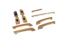 Toyota Land Cruiser Prado 150 2009-2023 Set inserti effetto legno (chiaro) foto 3