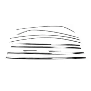 Kit completo cornici finestrini (Sedan, 12 pz, acciaio inox) foto 4