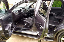 Mitsubishi Outlander 2006-2012 Pedane laterali Bosphorus Grey (2 pz, alluminio) foto 6