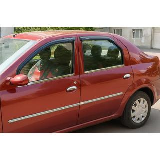 Modanature porta acciaio inox (4 pz) Renault Logan I 2008-2013 foto 4