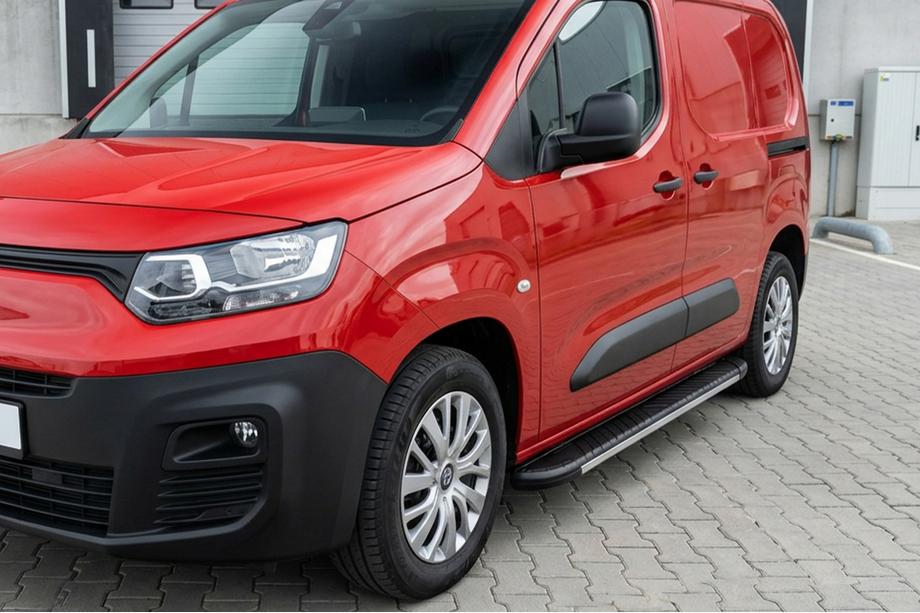 Peugeot Partner/Rifter 2019- Pedane laterali Bosphorus Grey (2 pz, alluminio) Image