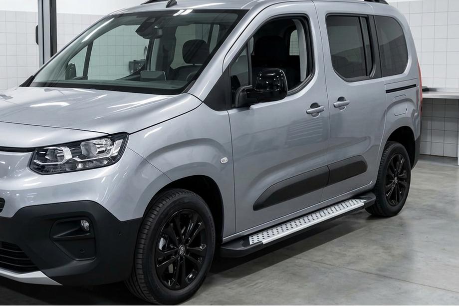 Opel Combo 2019- Pedane laterali Allmond Grey (2 pz, alluminio) Image