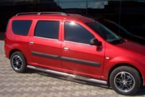 Renault Logan MCV 2005-2013 Tubi Laterali (2 pz, Acciaio Inox) foto 2