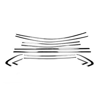 Set completo cornici finestrini acciaio inox (12 pz) foto 2
