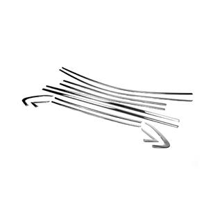 Set completo cornici finestrini acciaio inox (12 pz) foto 3