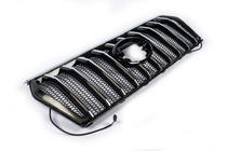 Toyota Land Cruiser Prado 150 2009-2023 Griglia anteriore 2017↗ LED (Zeus Silver) foto 4