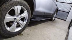 Chevrolet Captiva 2006-2019 Pedane laterali Bosphorus Grey (2 pz, alluminio) foto 4