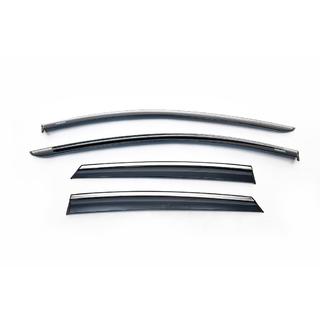 Deflettori finestrini con profilo cromato (HB, 4 pz, Niken) Seat Leon 2013-2020 foto 2