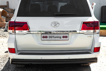 Toyota Land Cruiser 200 2007-2021 Coperture Cromate per Fanali Posteriori (2015+, 4 pezzi, Plastica) foto 2
