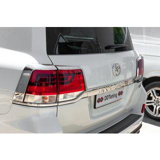 Coperture Cromate per Fanali Posteriori (2015+, 4 pezzi, Plastica) Toyota Land Cruiser 200 2007-2021 foto 1