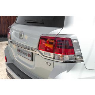 Coperture Cromate per Fanali Posteriori (2015+, 4 pezzi, Plastica) Toyota Land Cruiser 200 2007-2021 foto 3