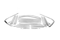 Lexus LX570/450d 2008-2022 Kit completo cornici finestrini e montanti acciaio inox foto 4