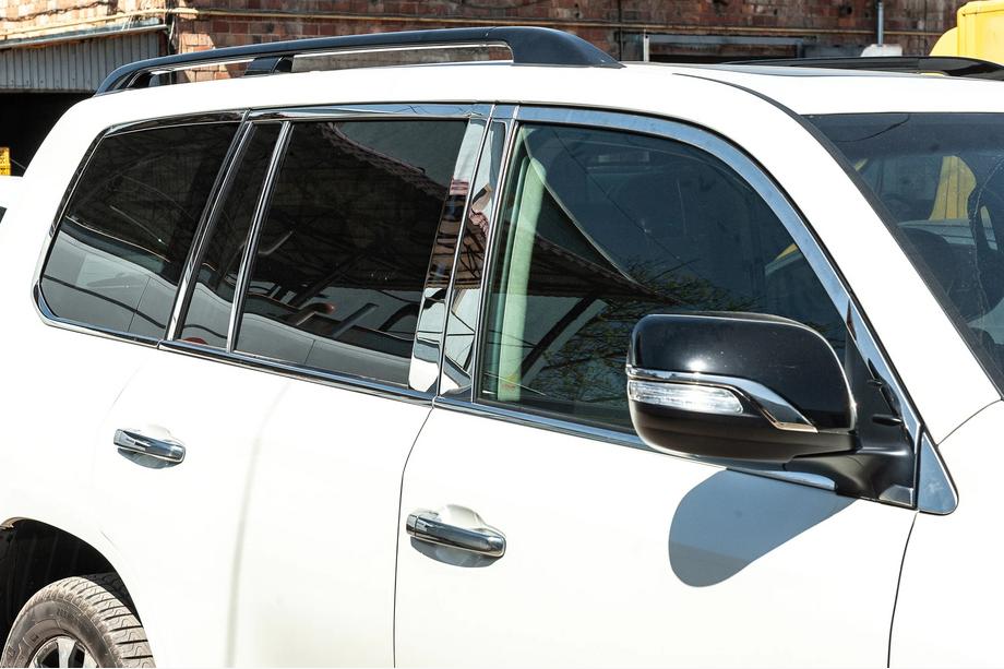 Lexus LX570/450d 2008-2022 Kit completo cornici finestrini e montanti acciaio inox Image