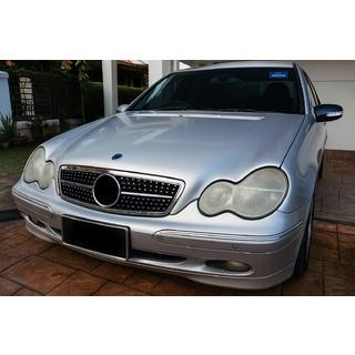 Griglia Anteriore Diamond Silver Mercedes C-class W203 2000-2007 foto 1