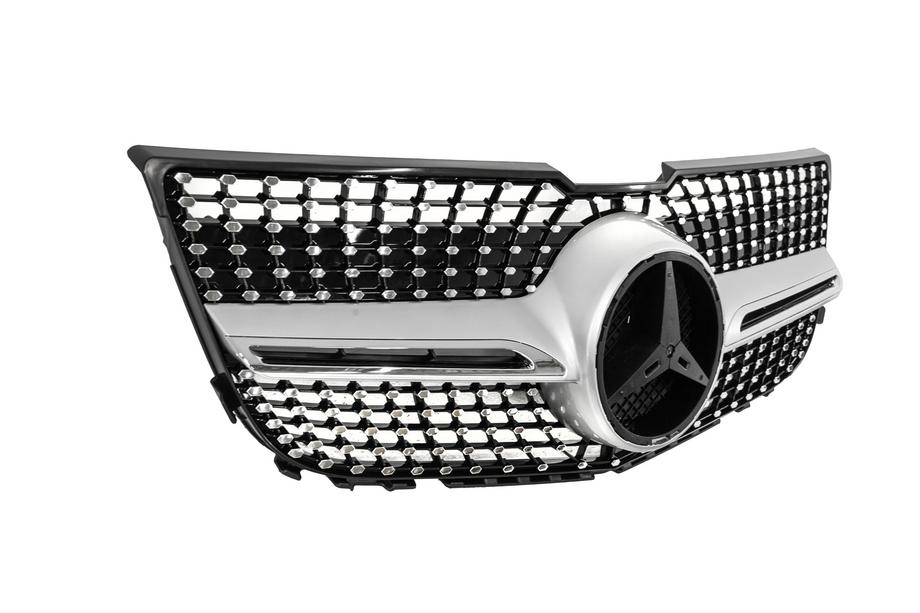 Mercedes GLK class X204 2008-2015 Griglia Anteriore Diamond Silver (2013-2015) Foto 7