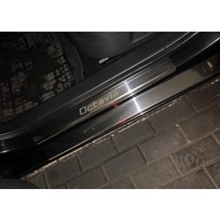 Battitacco Carmos (8 pz, acciaio inox) Skoda Octavia II A5 2010-2013 foto 1
