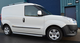 Fiat Doblo II 2010-2022 Modanature Porte Acciaio Inox (4 pz) OmsaLine - Acciaio Inox Italiano foto 7