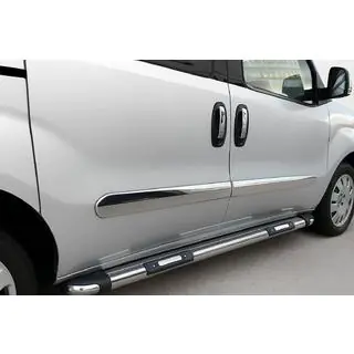 Modanature Porte Acciaio Inox (4 pz) Fiat Doblo II 2010-2022 foto 1