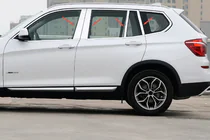 BMW X3 F25 2011-2018 Coperture montanti porta in acciaio inox foto 1