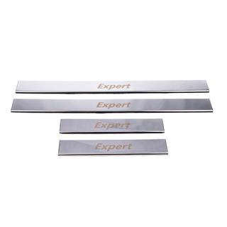 Battitacco in acciaio inox Carmos (4 pz) Peugeot Expert 2017- foto 2