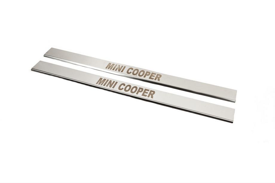 Mini Cooper R50/52/53 2000-2006 Coprisoglia porte (Carmos, 2 pz, acciaio inox) Image
