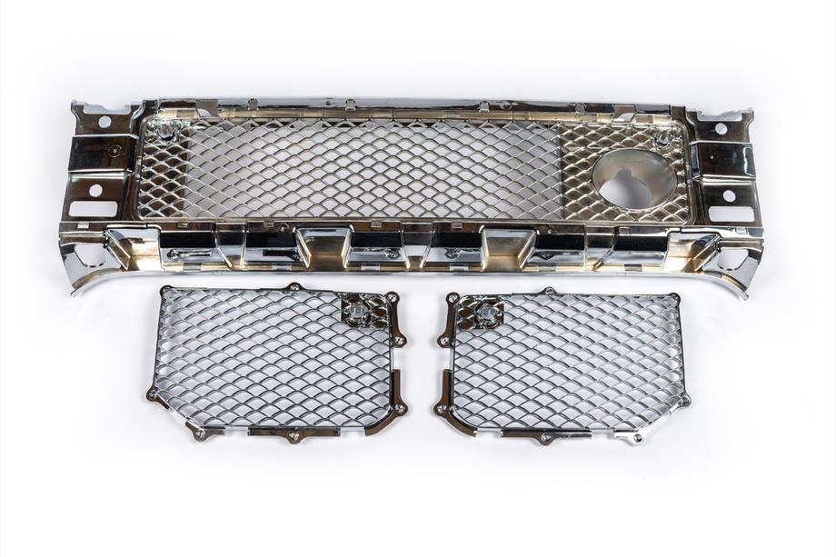 Mercedes G class W463 1990-2018 Set griglie paraurti (AMG, cromo) Image