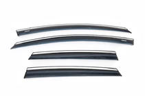 Opel Astra J 2009-2015 Deflettori finestrini con profilo cromato HB/SD (4 pz, Niken) foto 2