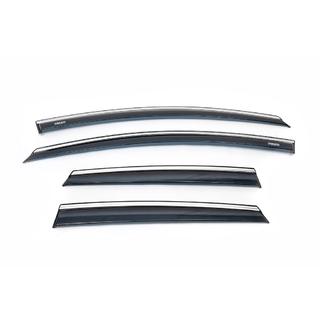 Deflettori finestrini con profilo cromato HB/SD (4 pz, Niken) Opel Astra J 2009-2015 foto 2