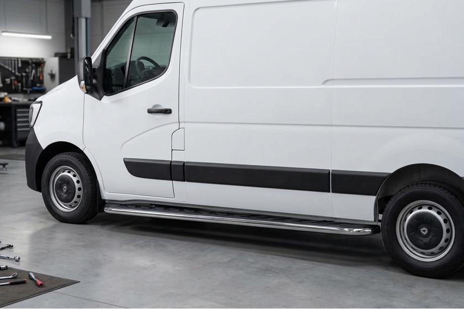 Opel Movano 2010-2021 Pedane Laterali Maydos V1 (2 pz, Alluminio) Image