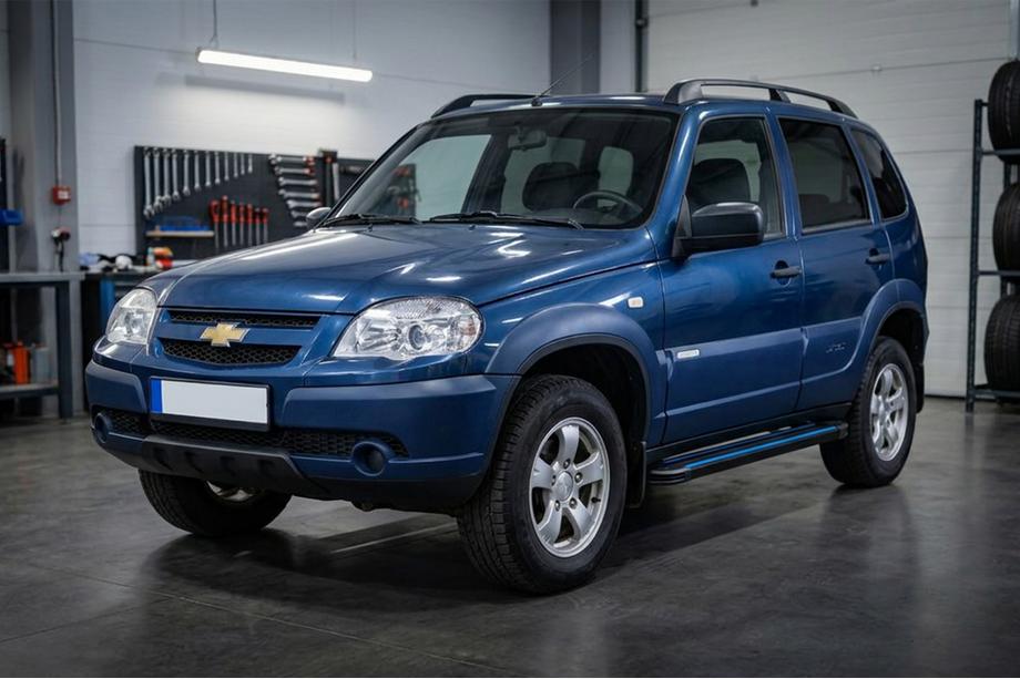 Chevrolet Niva 1998-2020 Pedane Laterali Maya Blue (2 pz, Alluminio) Foto 1
