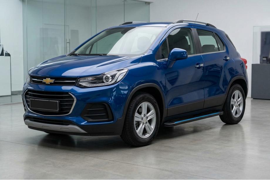 Chevrolet Trax 2012-2023 Pedane Laterali Maya Blue (2 pz, Alluminio) Image