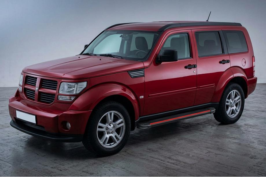Dodge Nitro 2006-2011 Pedane Laterali Maya Red (2 pz, Alluminio) Image