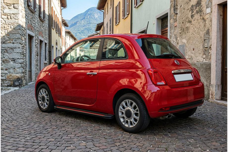 Fiat 500/500L 2013-2022 Pedane Laterali Maya Red (2 pz, Alluminio) Image