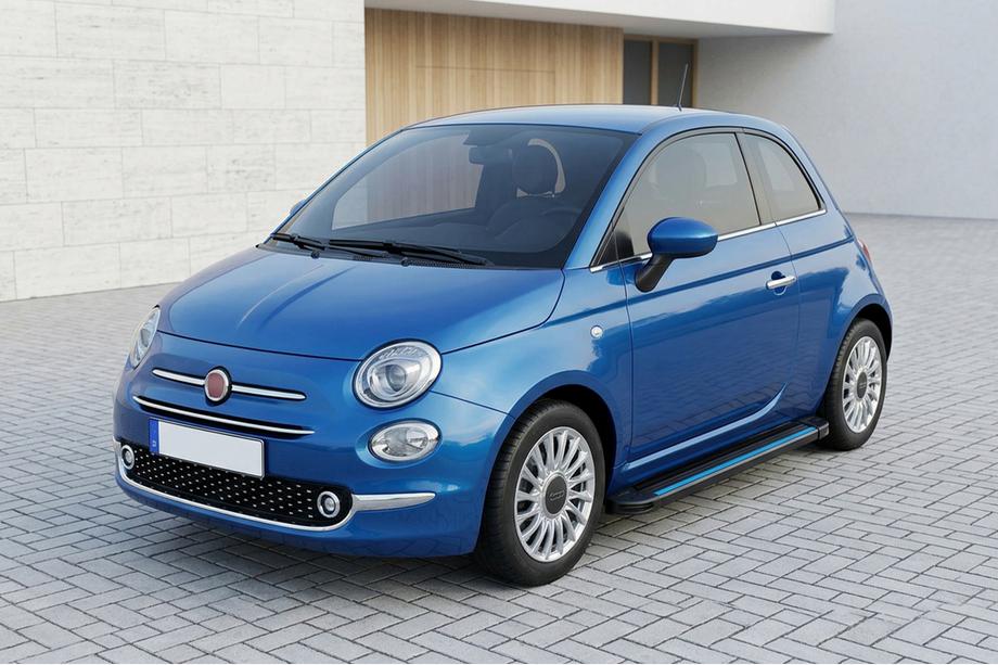 Fiat 500/500L 2013-2022 Pedane Laterali Maya Blue (2 pz, Alluminio) Image