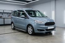 Ford Courier 2014-2023 Pedane Laterali Maydos V2 (2 pz, acciaio inox) foto 1