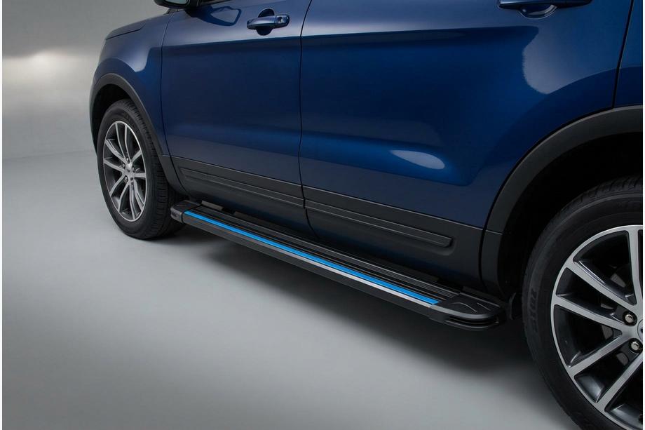 Ford Explorer 2011-2019 Pedane Laterali Maya Blue (2 pz, Alluminio) Image