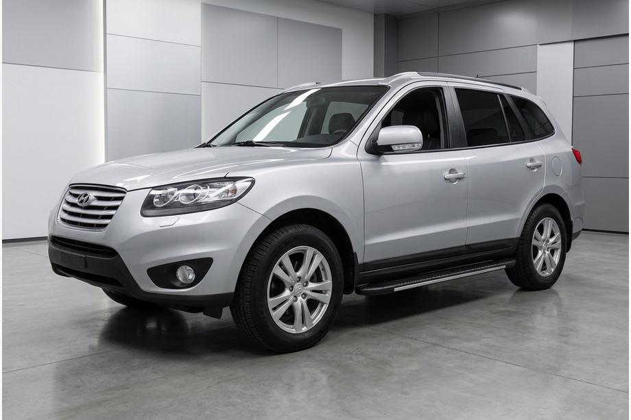 Hyundai Santa Fe 2 2006-2012 Pedane laterali Bosphorus Grey (2 pz, alluminio) Image
