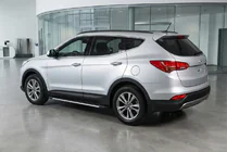 Hyundai Santa Fe 3 2012-2018 Pedane laterali Bosphorus Grey (2 pz, alluminio) foto 1