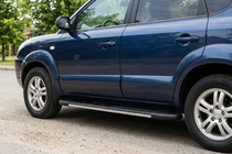 Hyundai Tucson JM 2004- Pedane laterali Bosphorus Grey (2 pz, alluminio) foto 1
