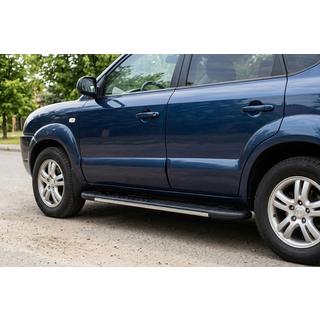 Pedane laterali Bosphorus Grey (2 pz, alluminio) Hyundai Tucson JM 2004- foto 1
