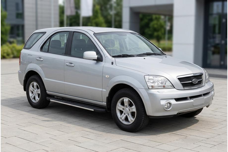 Kia Sorento I BL 2002-2009 Pedane laterali Bosphorus Grey (2 pz, alluminio) Image