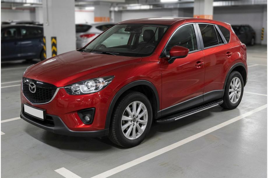 Mazda CX-5 2012-2017 Pedane laterali Bosphorus Grey (2 pz, alluminio) Image