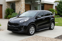 Kia Sportage 2015-2021 Pedane laterali Bosphorus Grey (2 pz, alluminio) foto 1