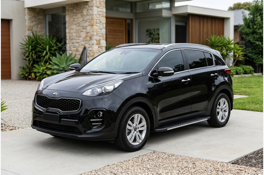 Kia Sportage 2015-2021 Pedane laterali Bosphorus Grey (2 pz, alluminio) Image